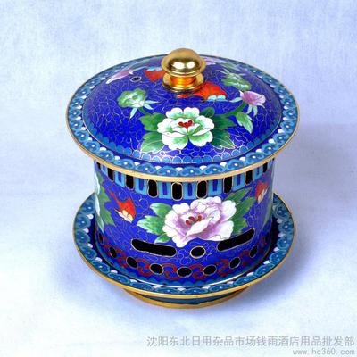 供应钱雨JTL-009景泰蓝酒精分餐火锅图片_高清图_细节图-沈阳东北日用杂品市场钱雨酒店用品批发部 日用杂品
